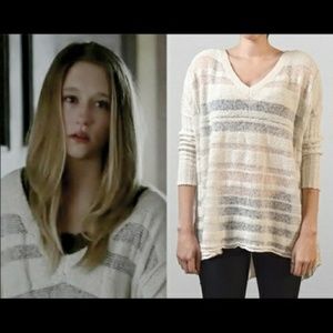 Spending Time Violet Harmon White Sweater